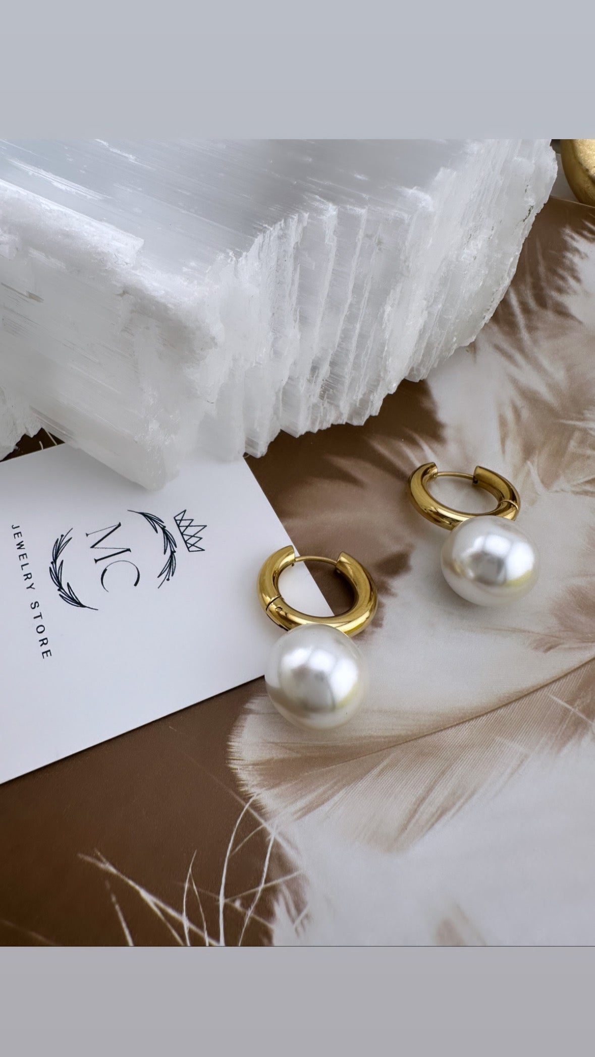 Pearl Hoops