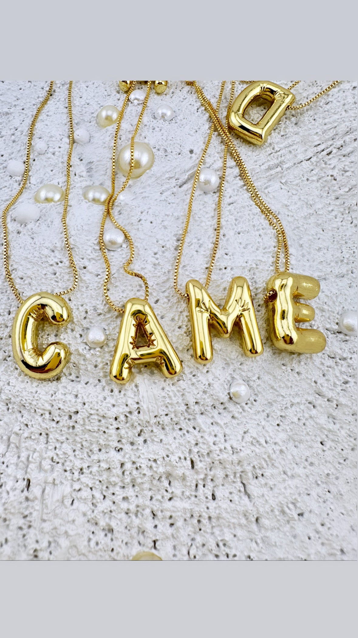 Balloon Letter Necklace