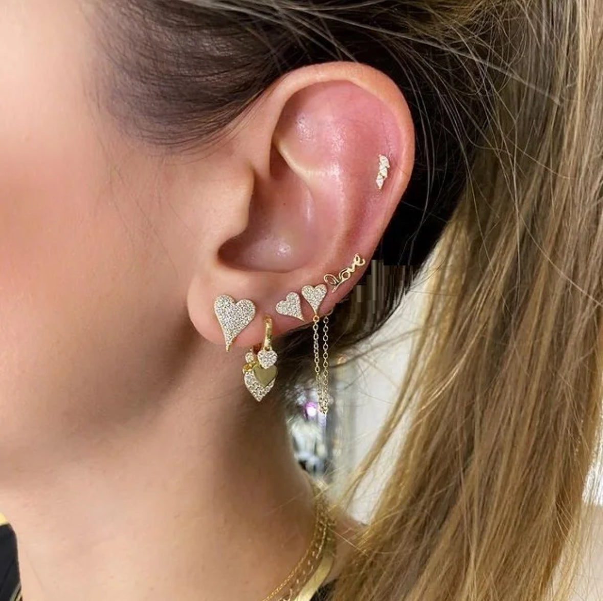 Mia Heart Studs