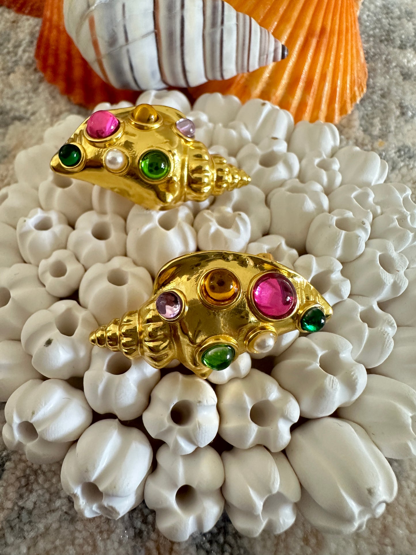 Shell Stud Earrings