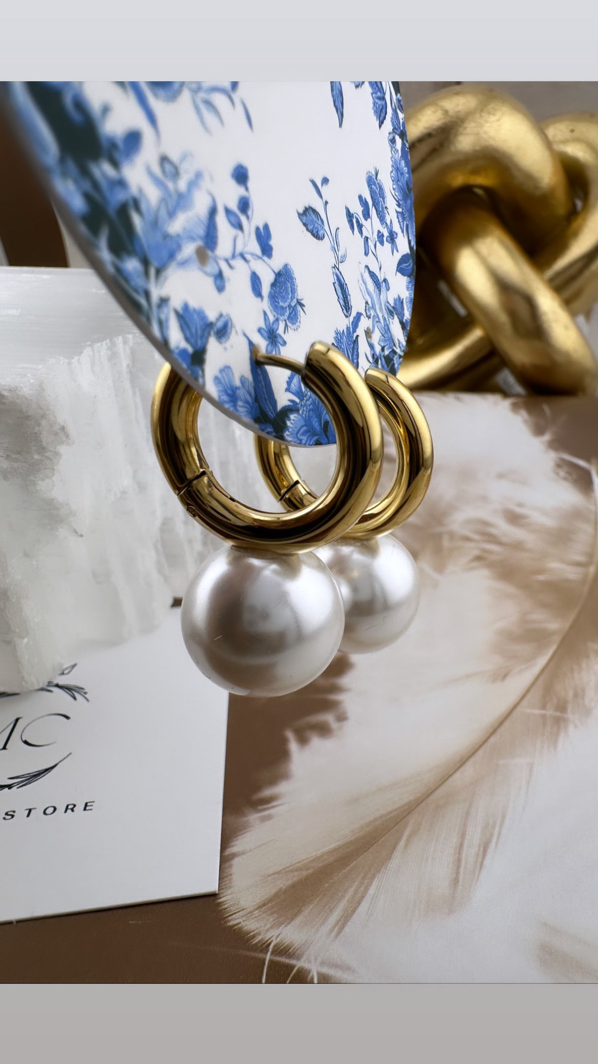 Pearl Hoops