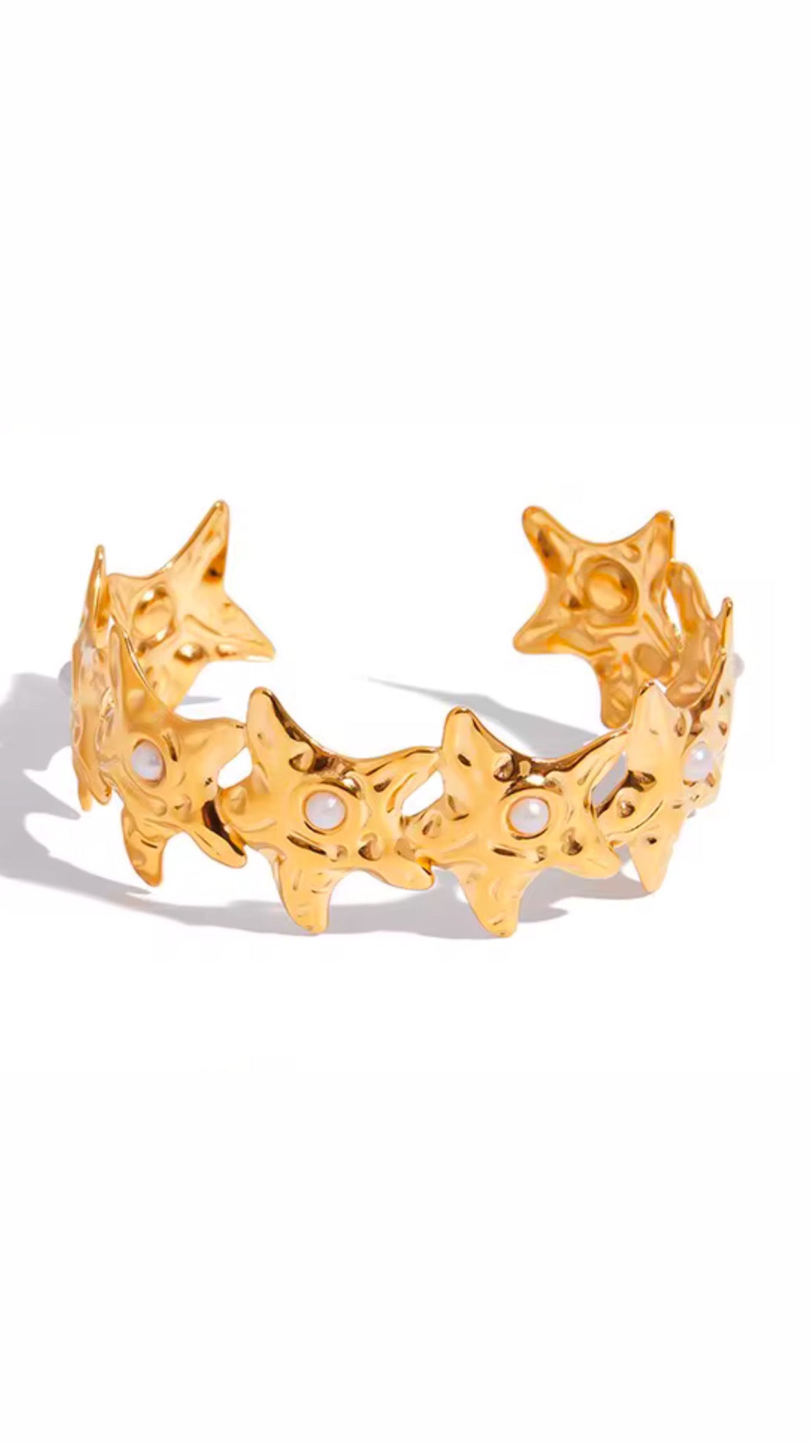 Starfish Pearl Bangle