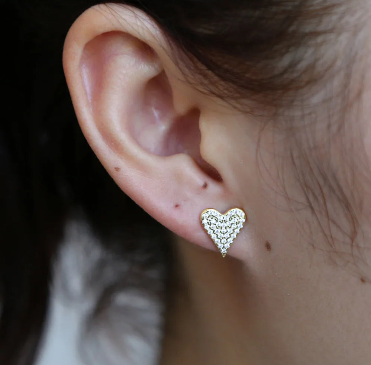 Mia Heart Studs