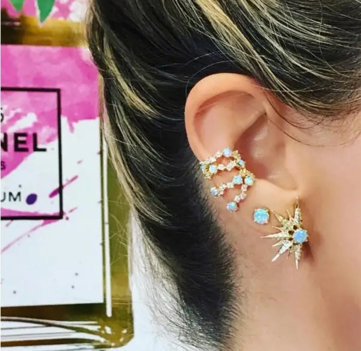 Opal Ear Cuff