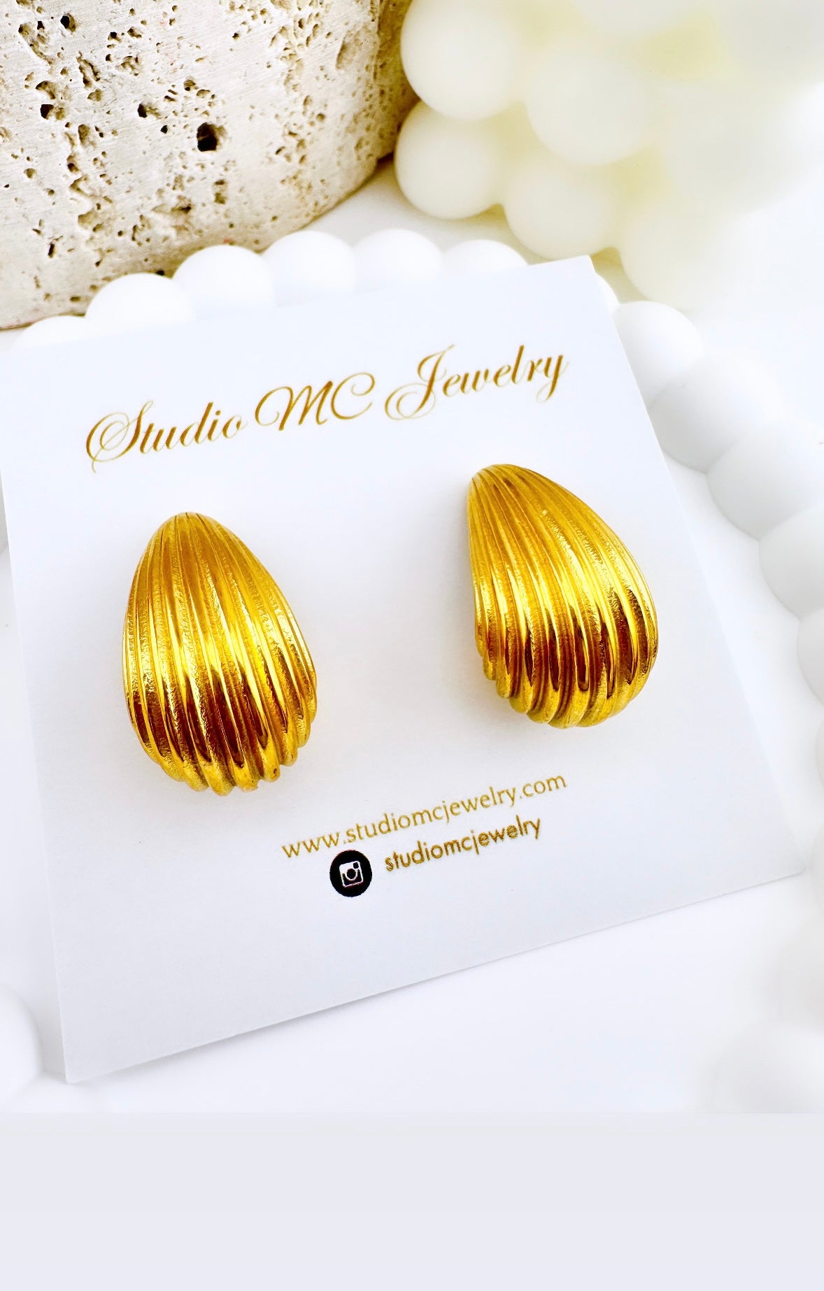 Sea Shell Bottega Earrings