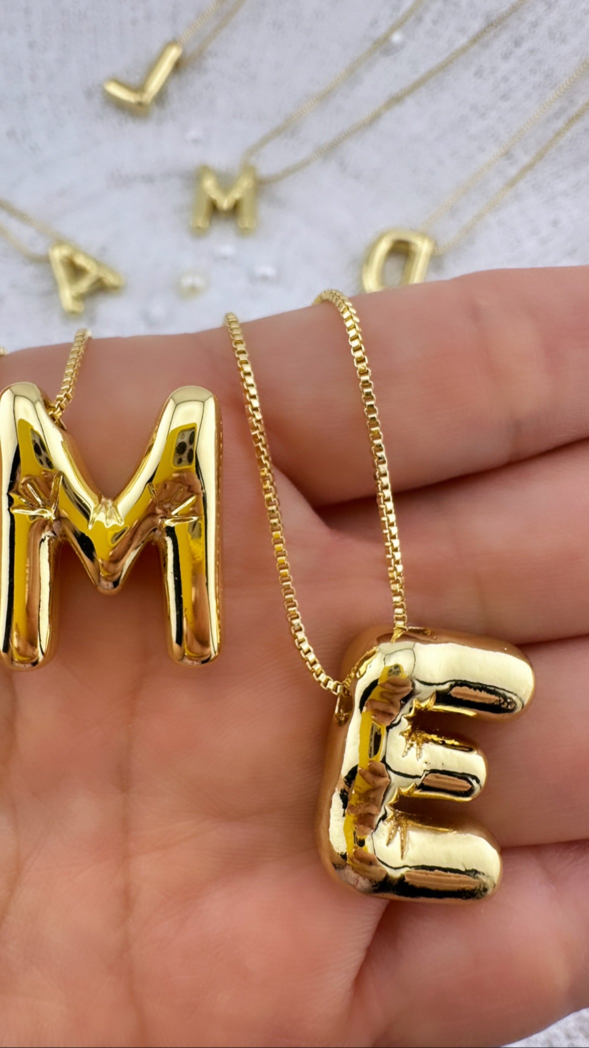 Balloon Letter Necklace