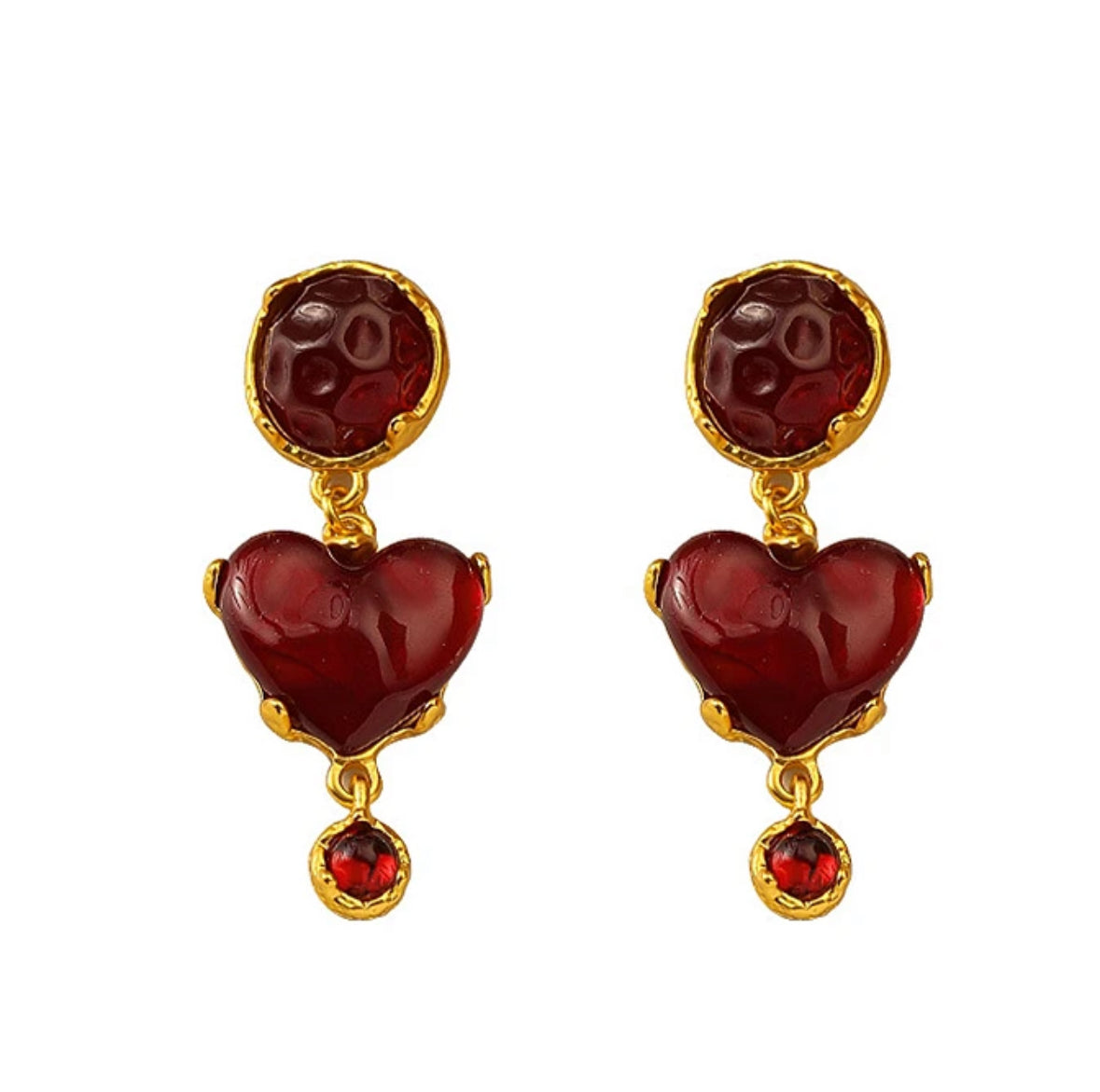 Elizabeth Heart Stud