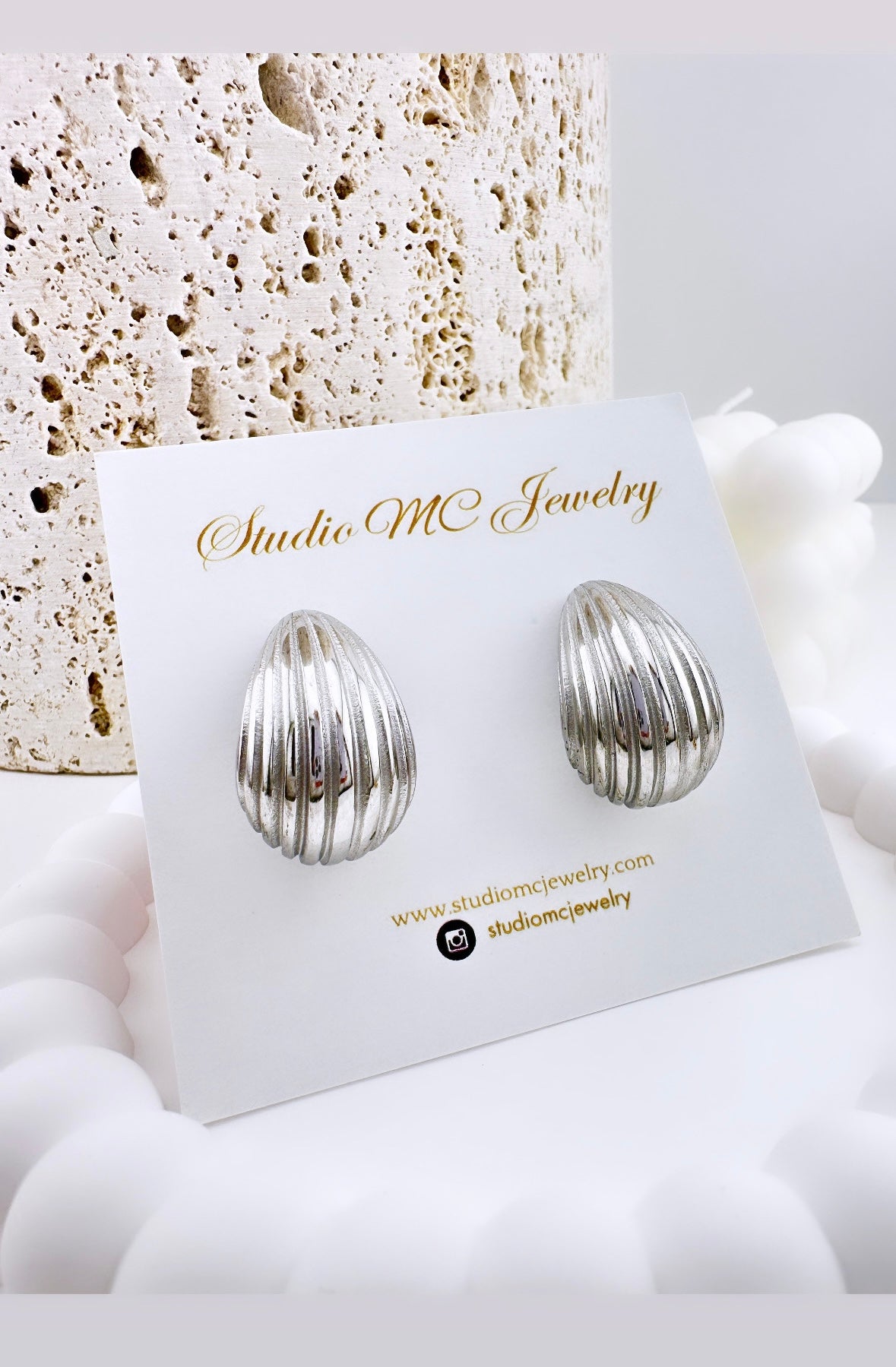 Sea Shell Bottega Earrings