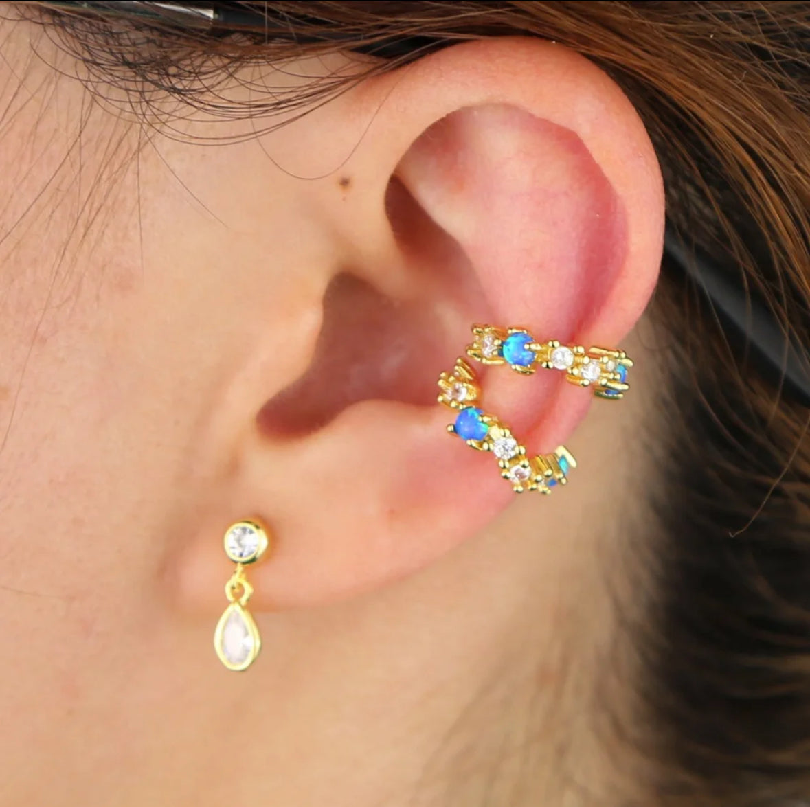 Opal Ear Cuff