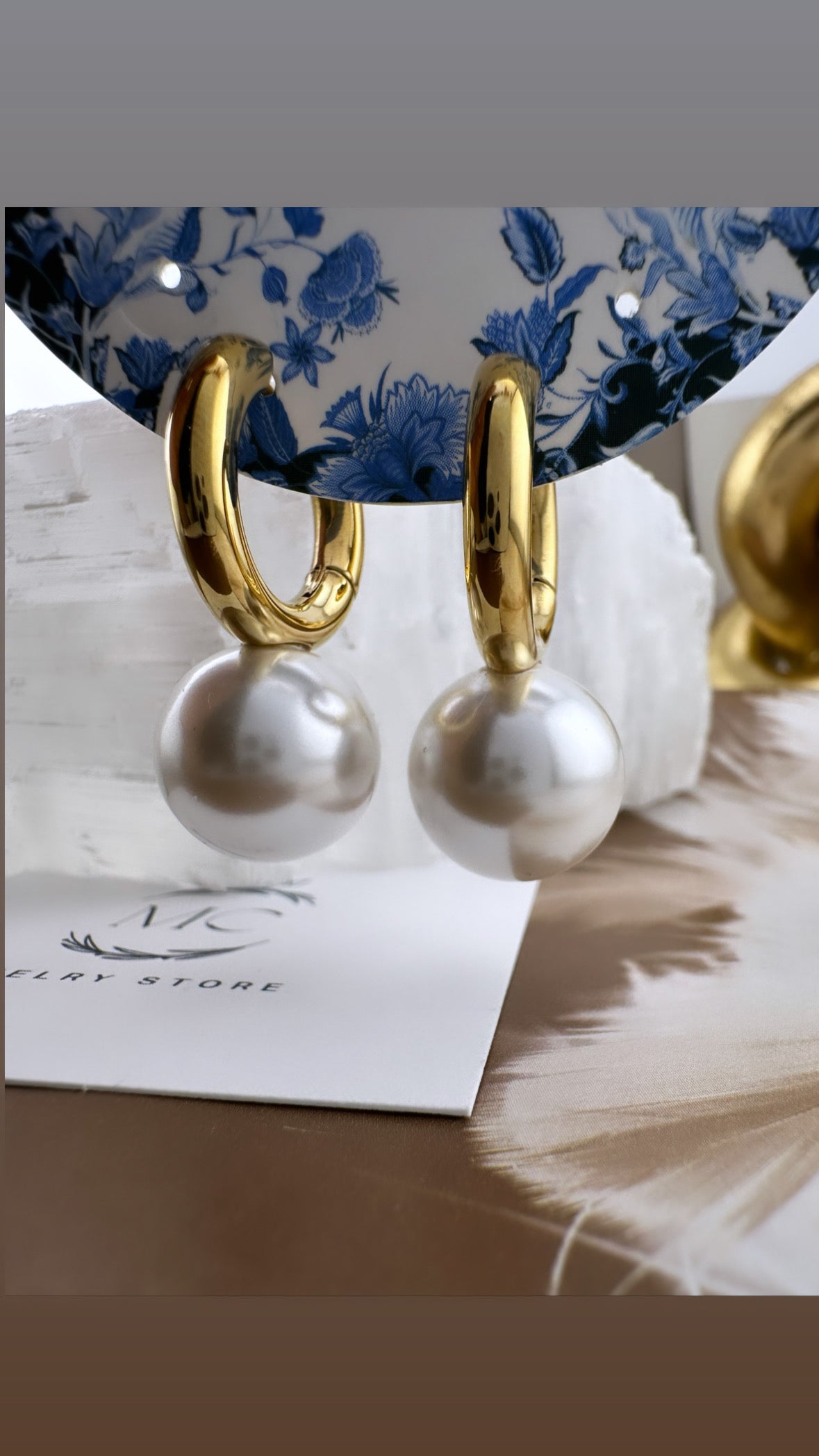 Pearl Hoops