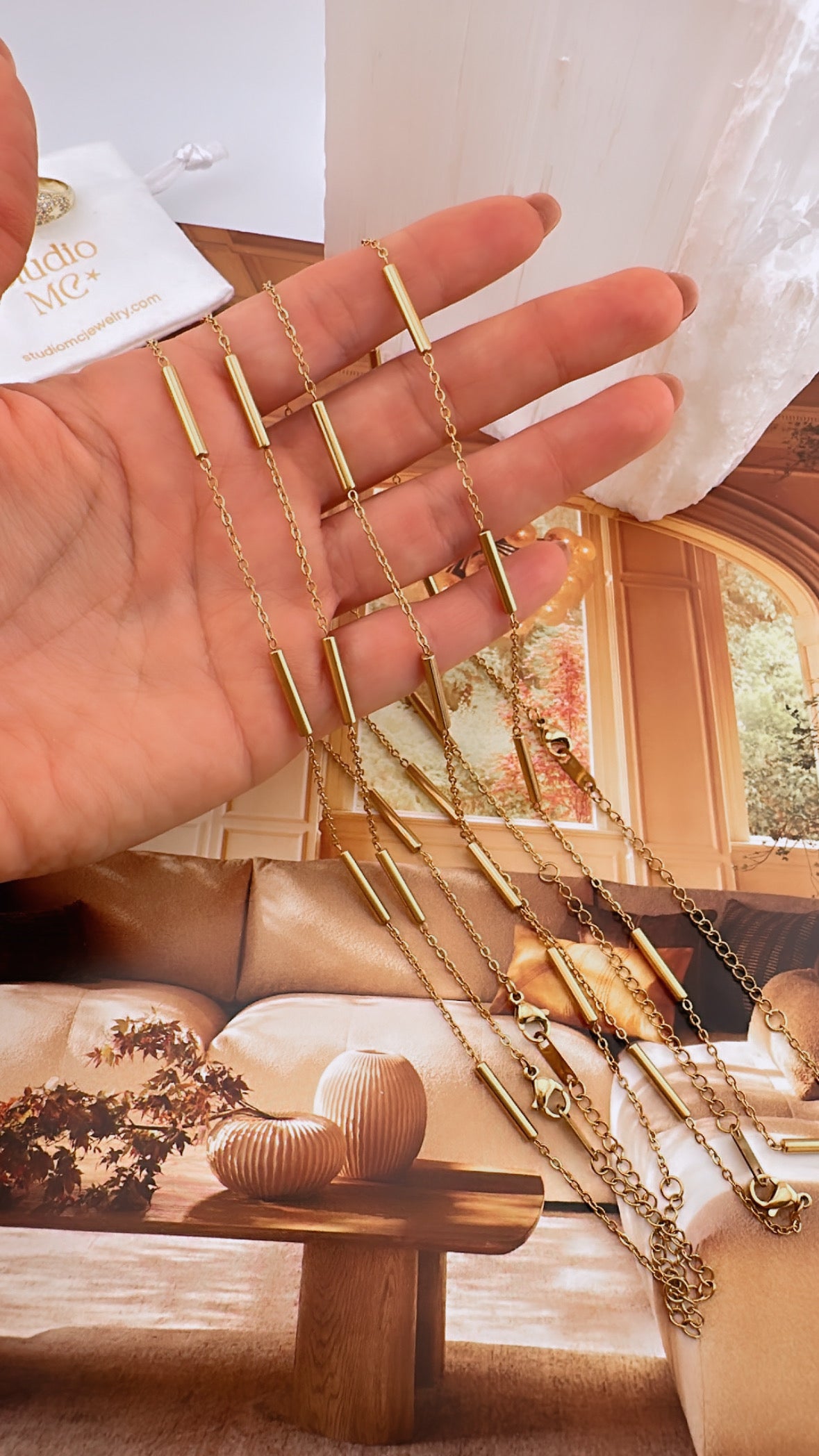 Gold Bars Choker