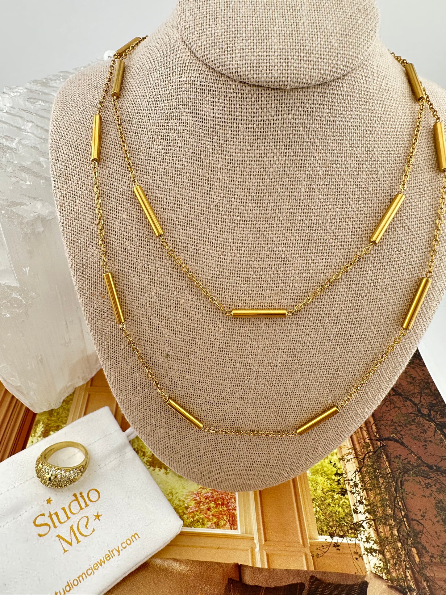 Gold Bars Choker