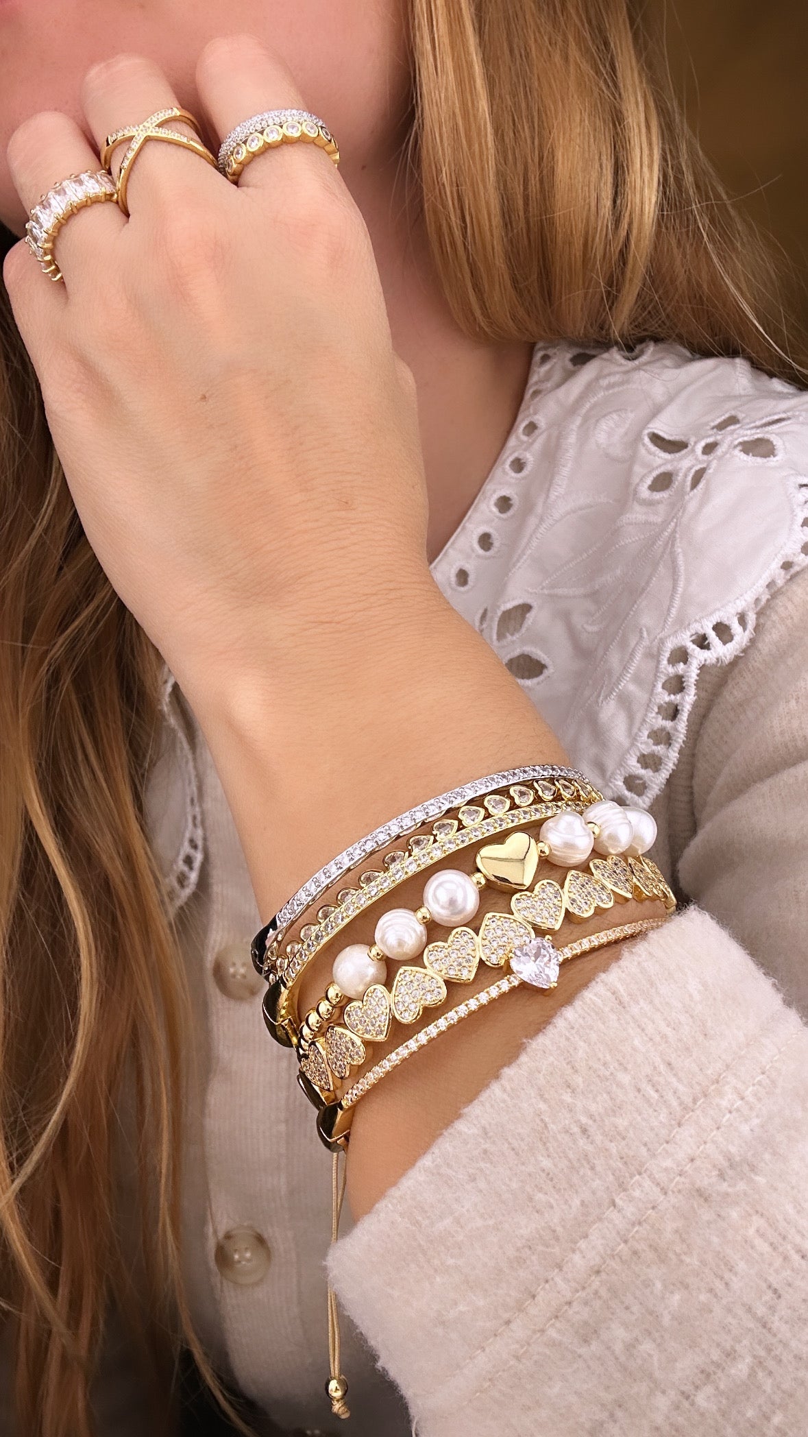 Gold Heart Bracelet