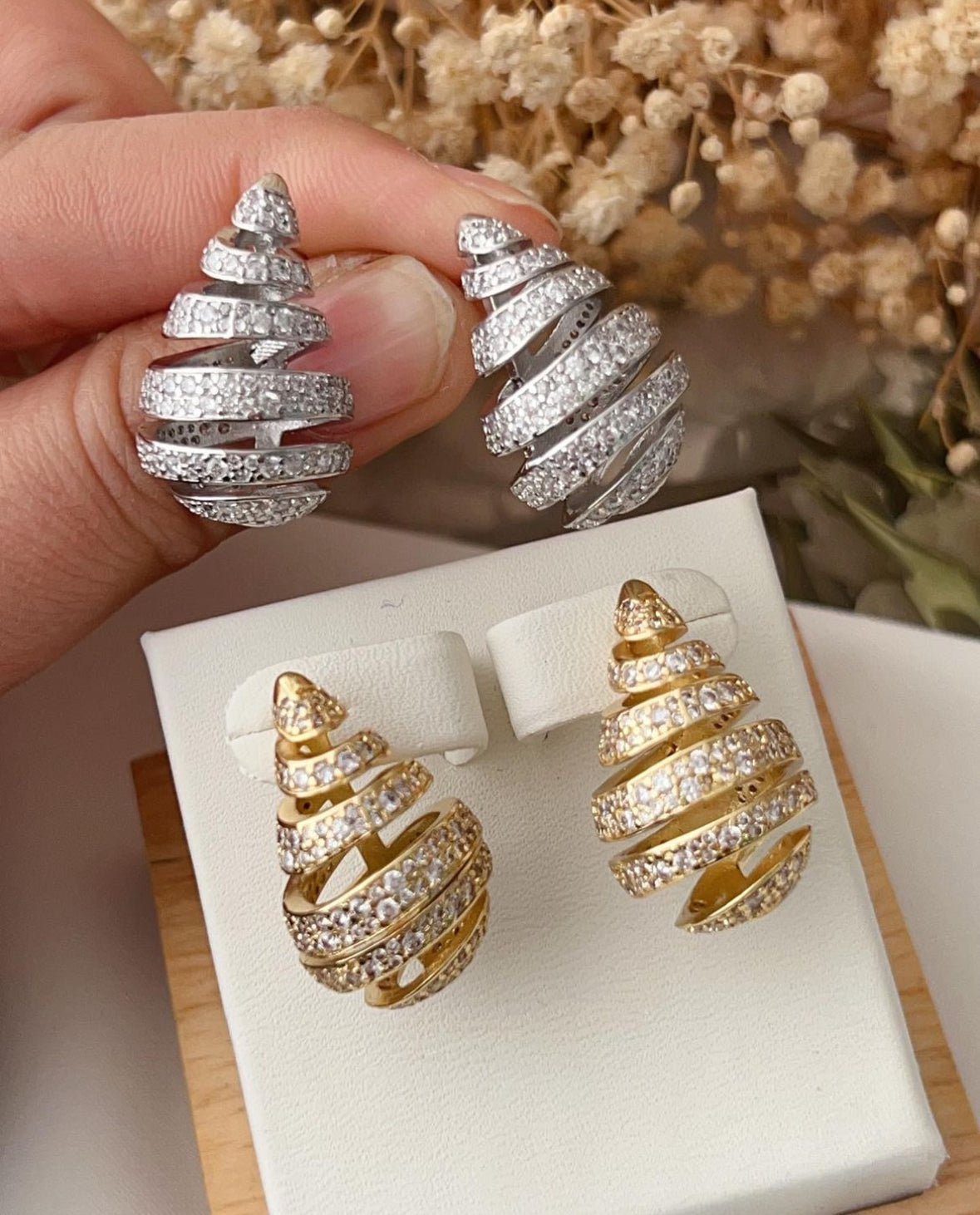 Spiral Drop Earrings