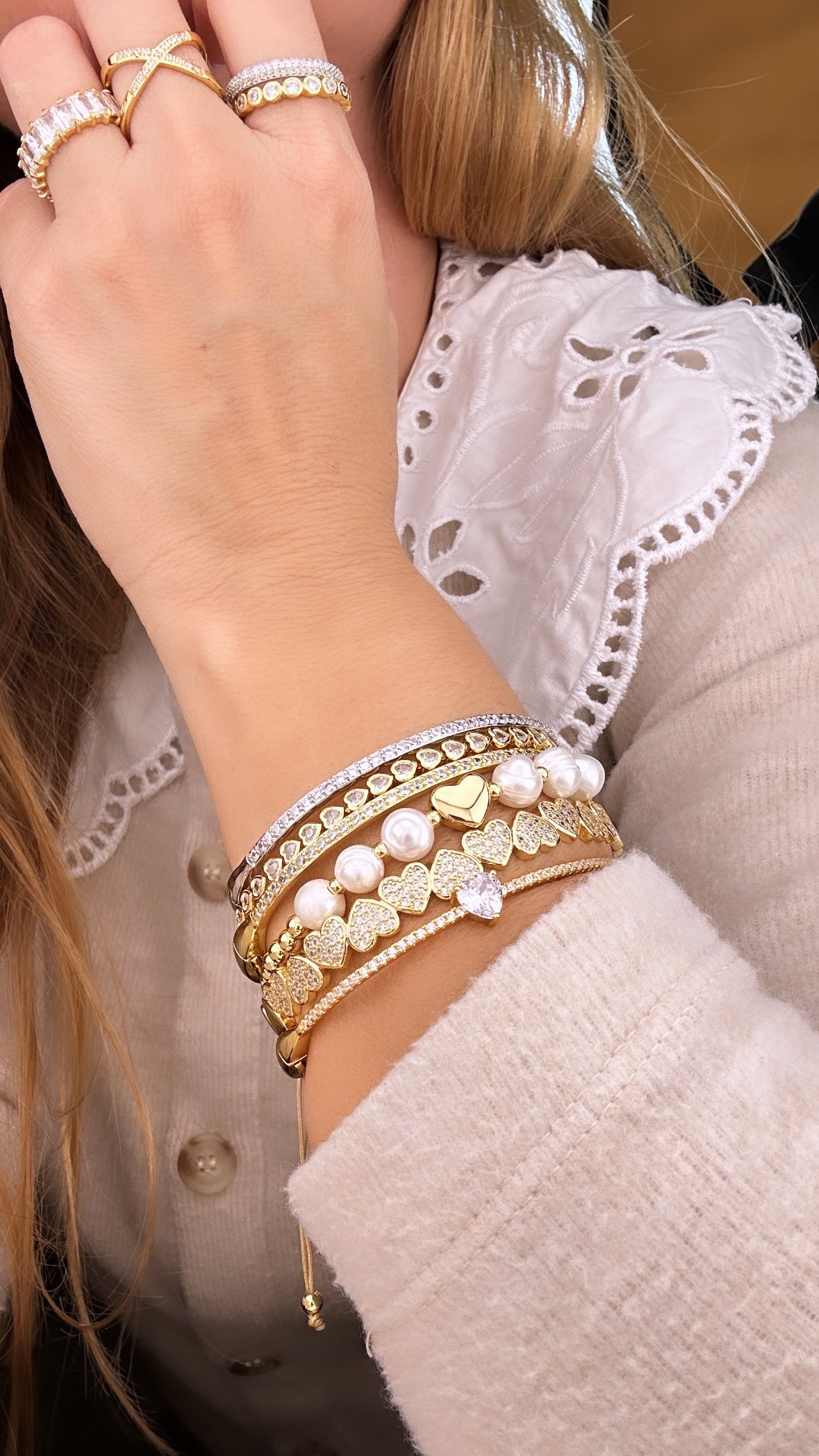 Gold Heart Bracelet