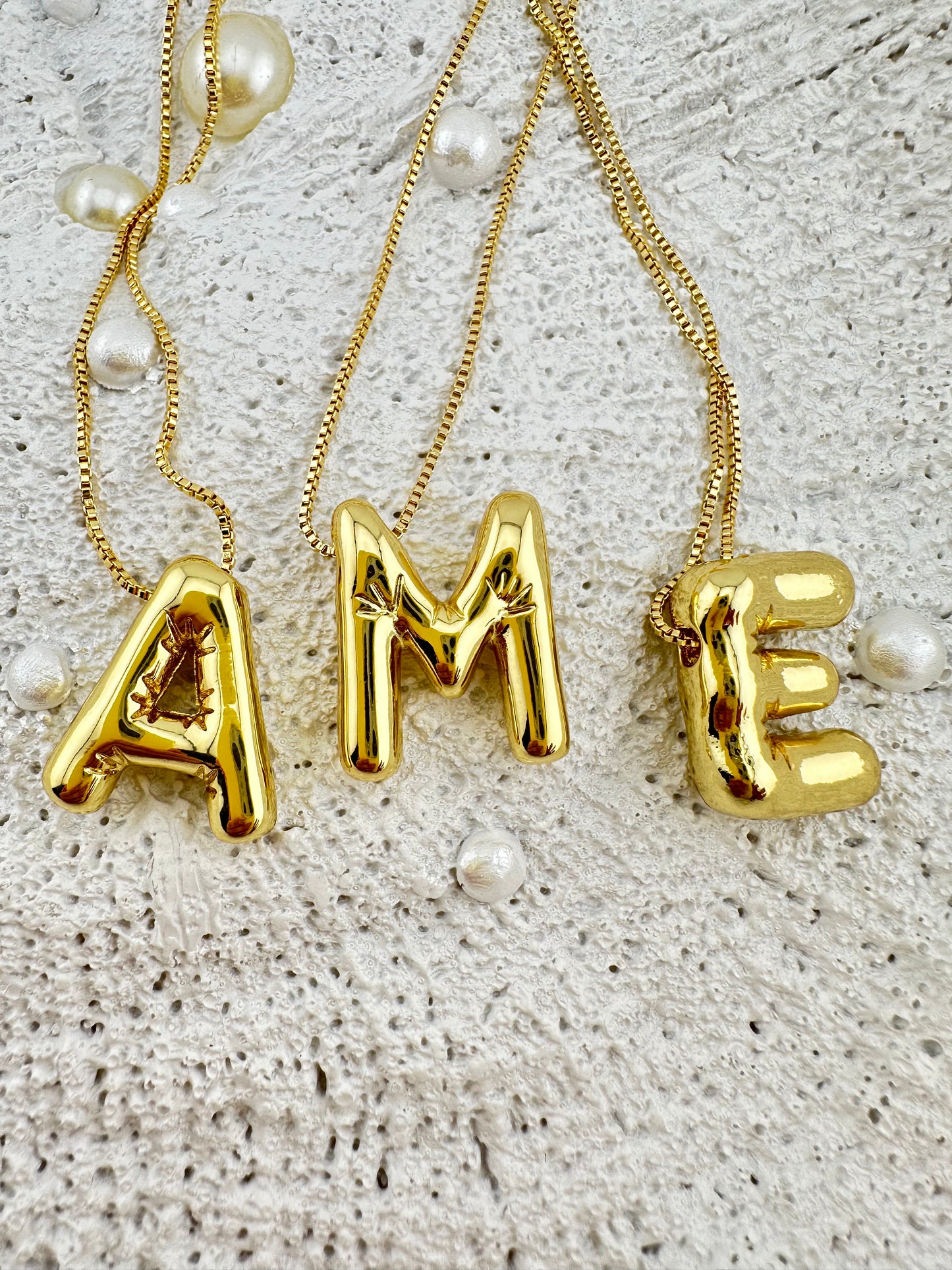 Balloon Letter Necklace