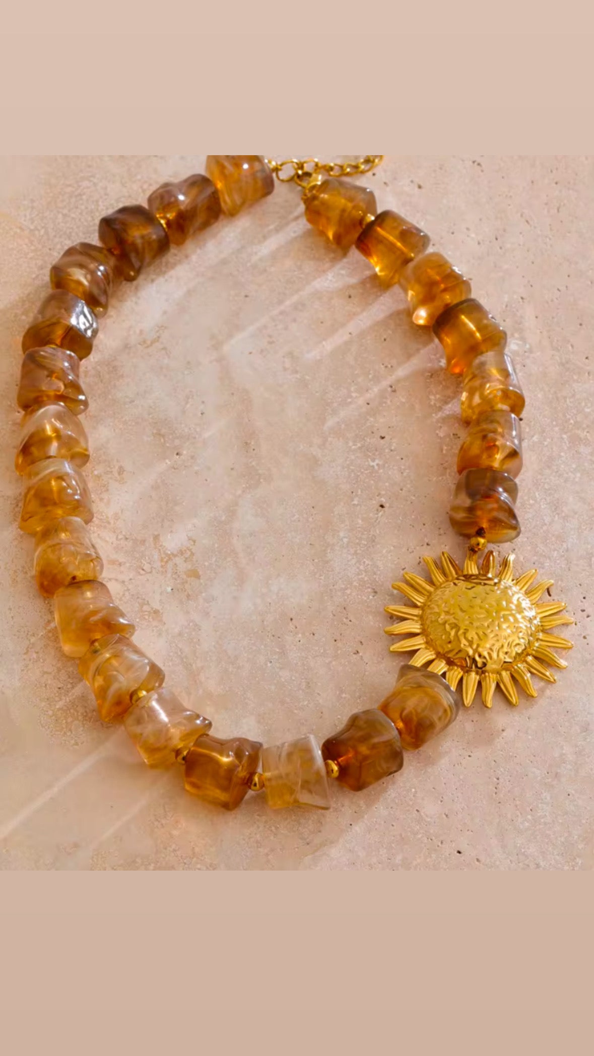 Sunflower Necklace