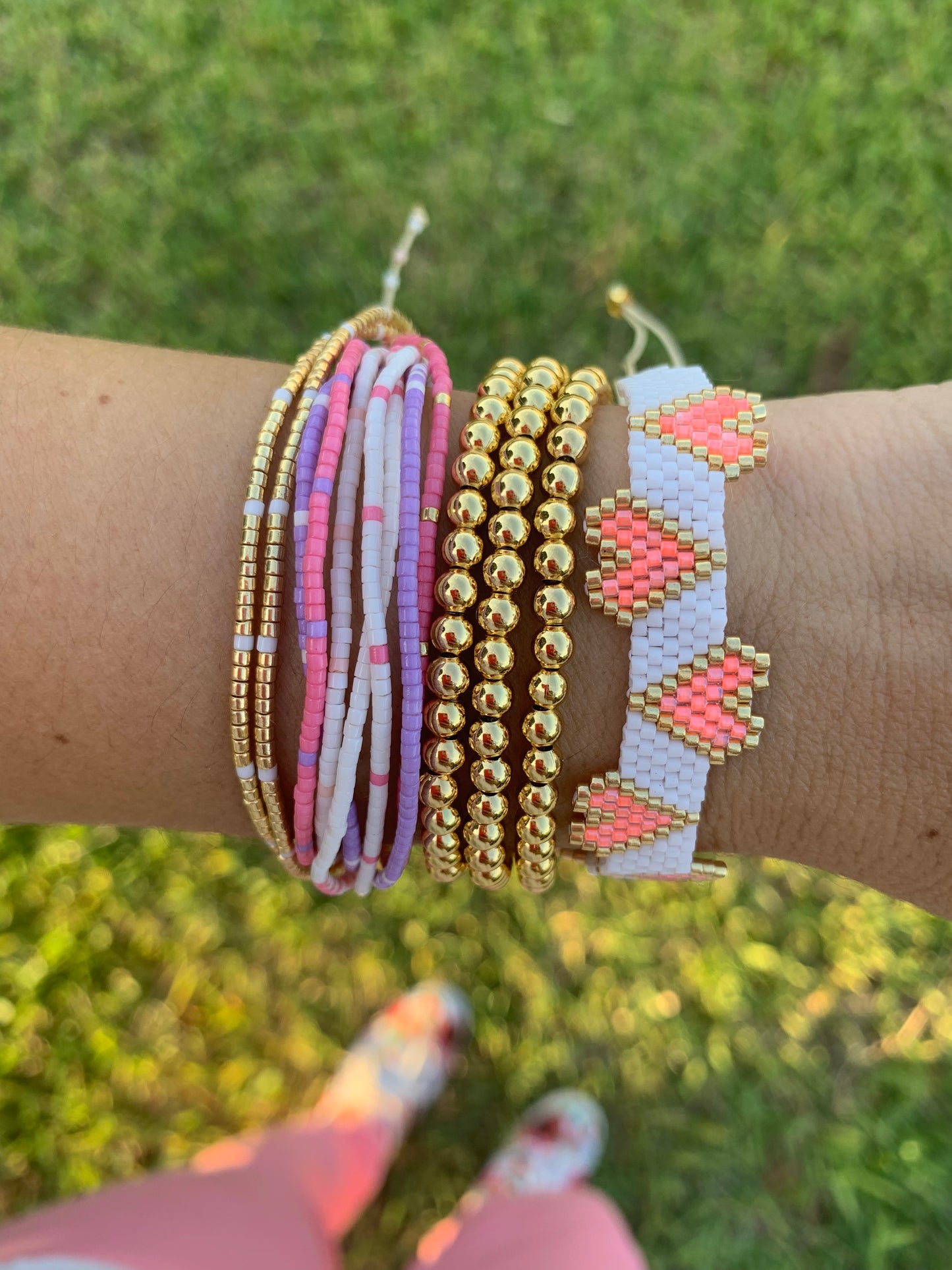 Pink Miyuki Beads