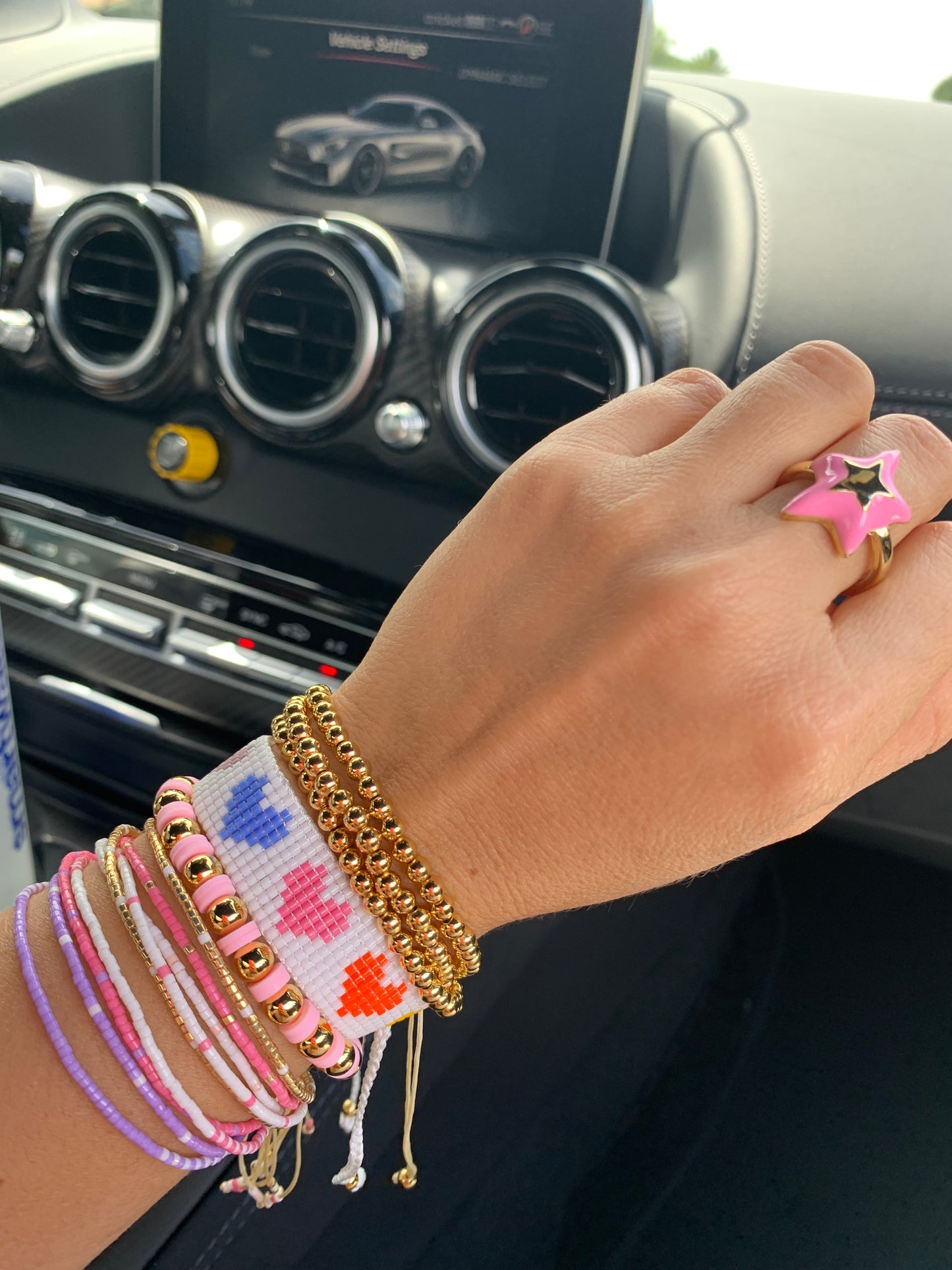 Pink Miyuki Beads