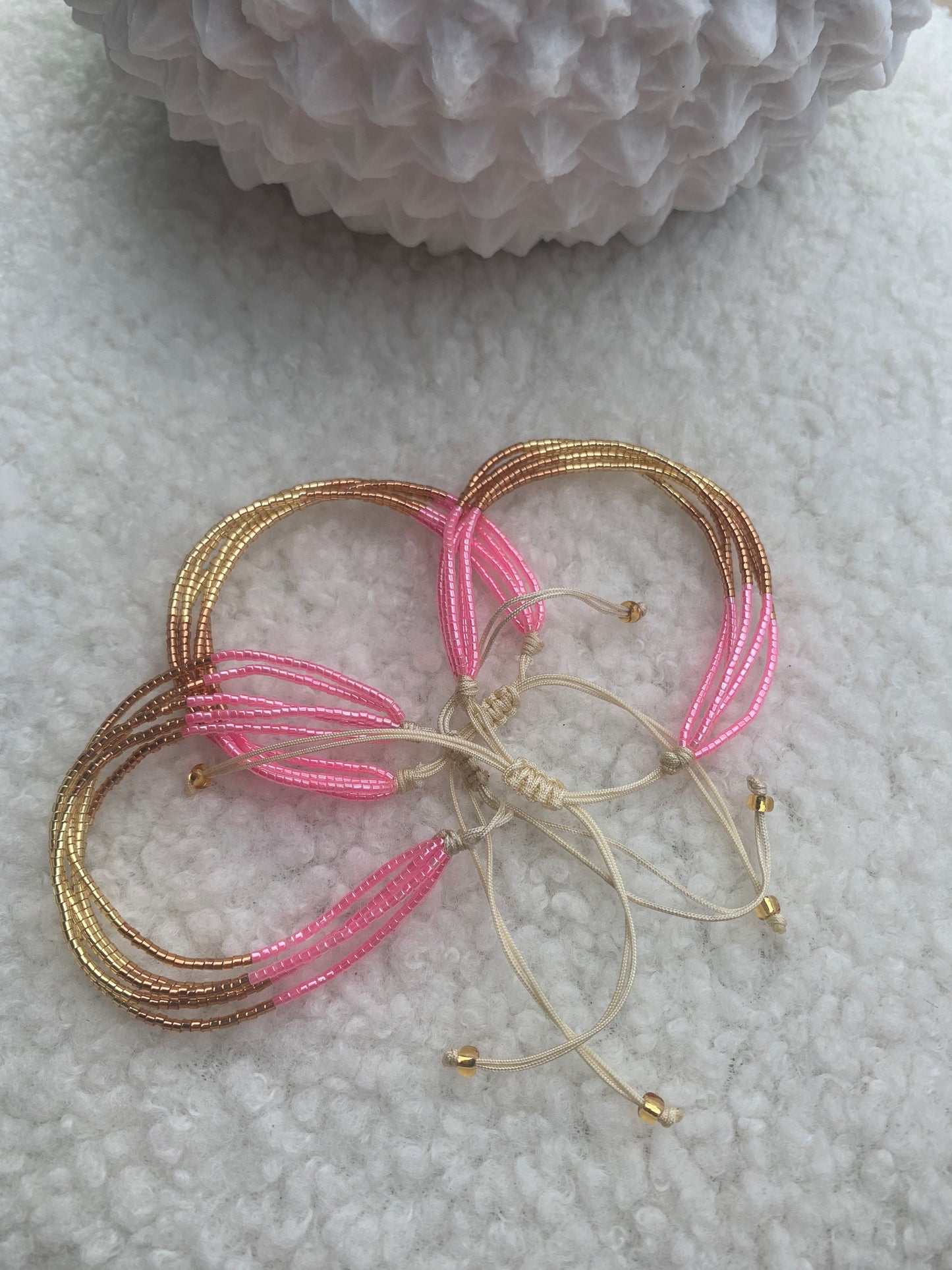 Multilayered Miyuki Bracelet