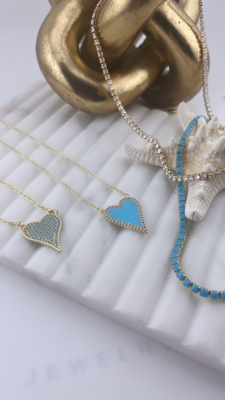 Lilly Heart Necklace