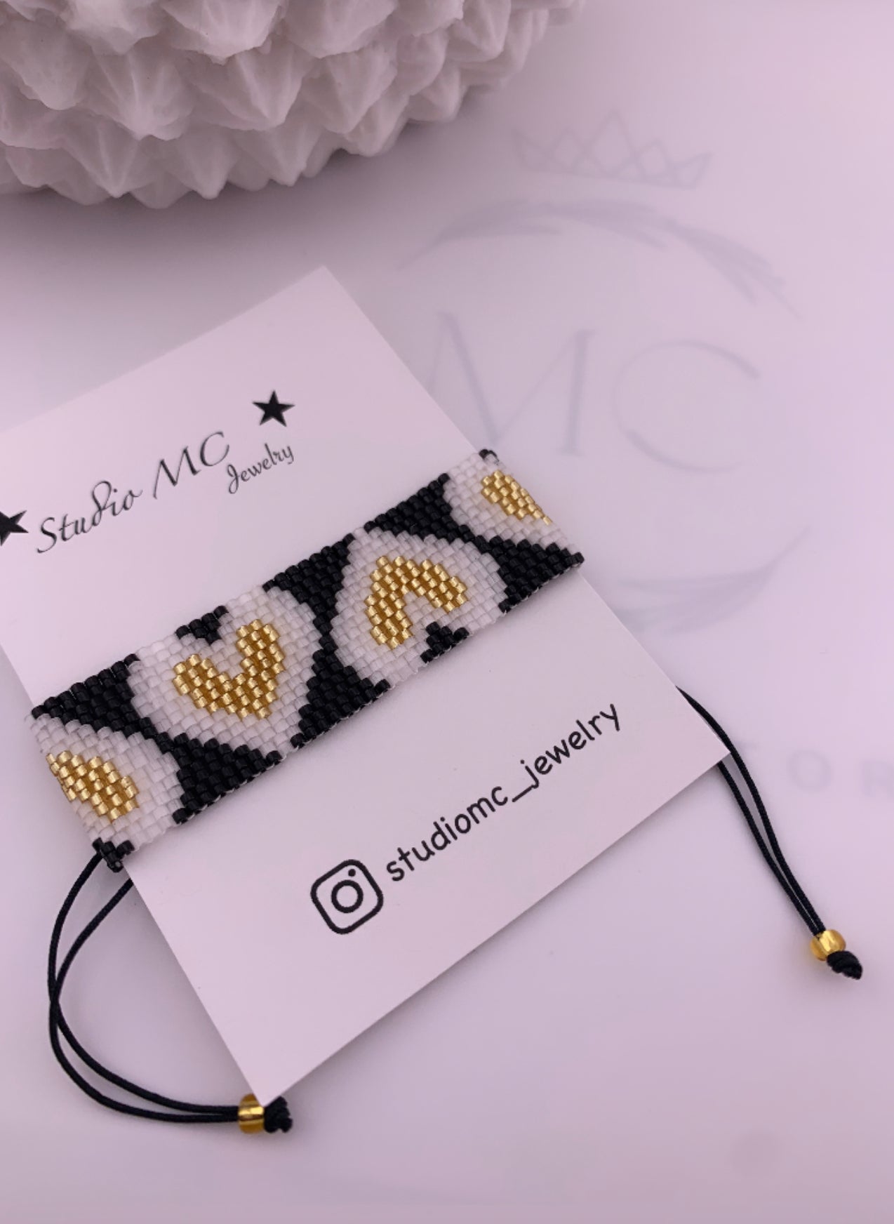 Miyuki Gold Heart Bracelet