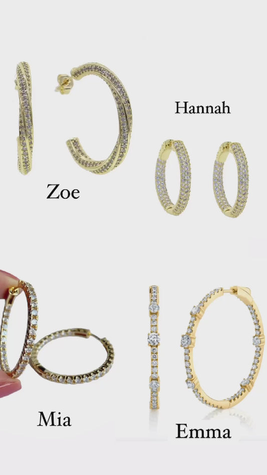 Zirconia Hoops