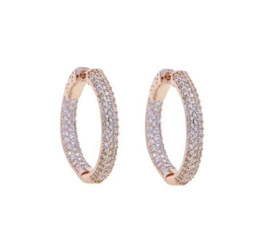 Rose Gold Hoops