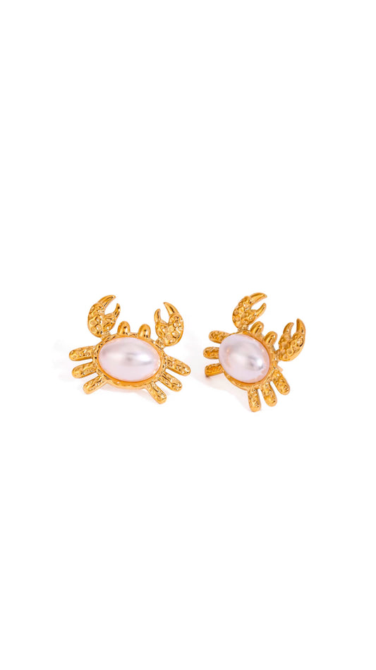 Pearl Crab Stud