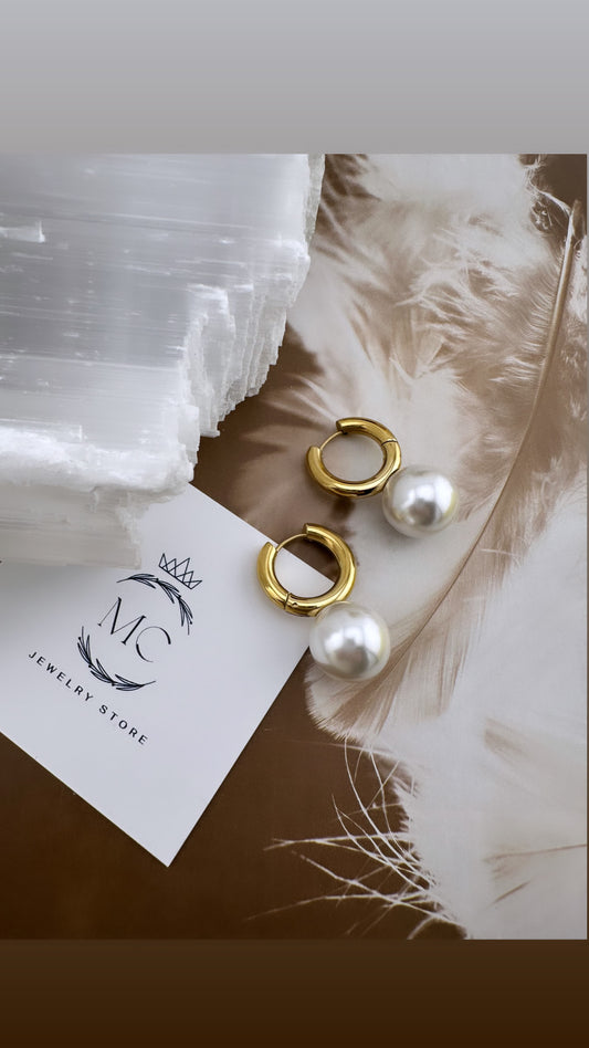 Pearl Hoops