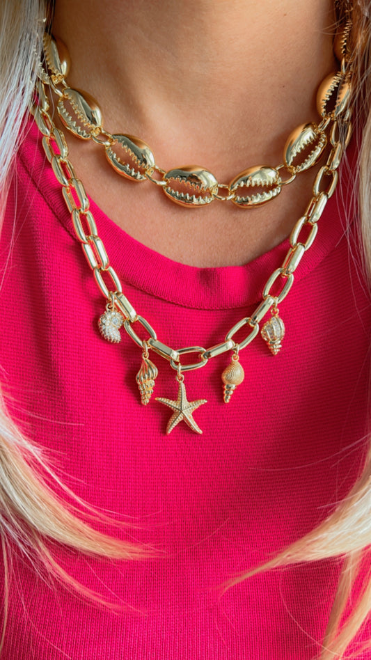 Gold Seashells Necklace