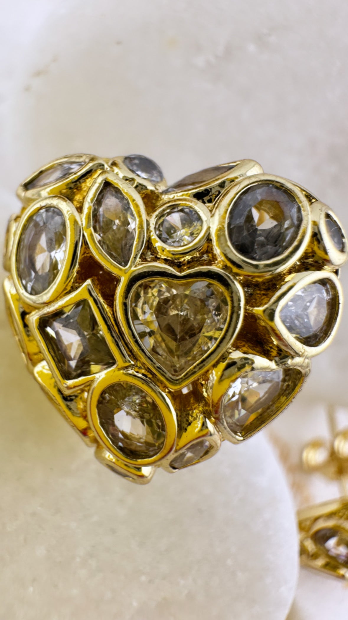 Murano Hearts Studs