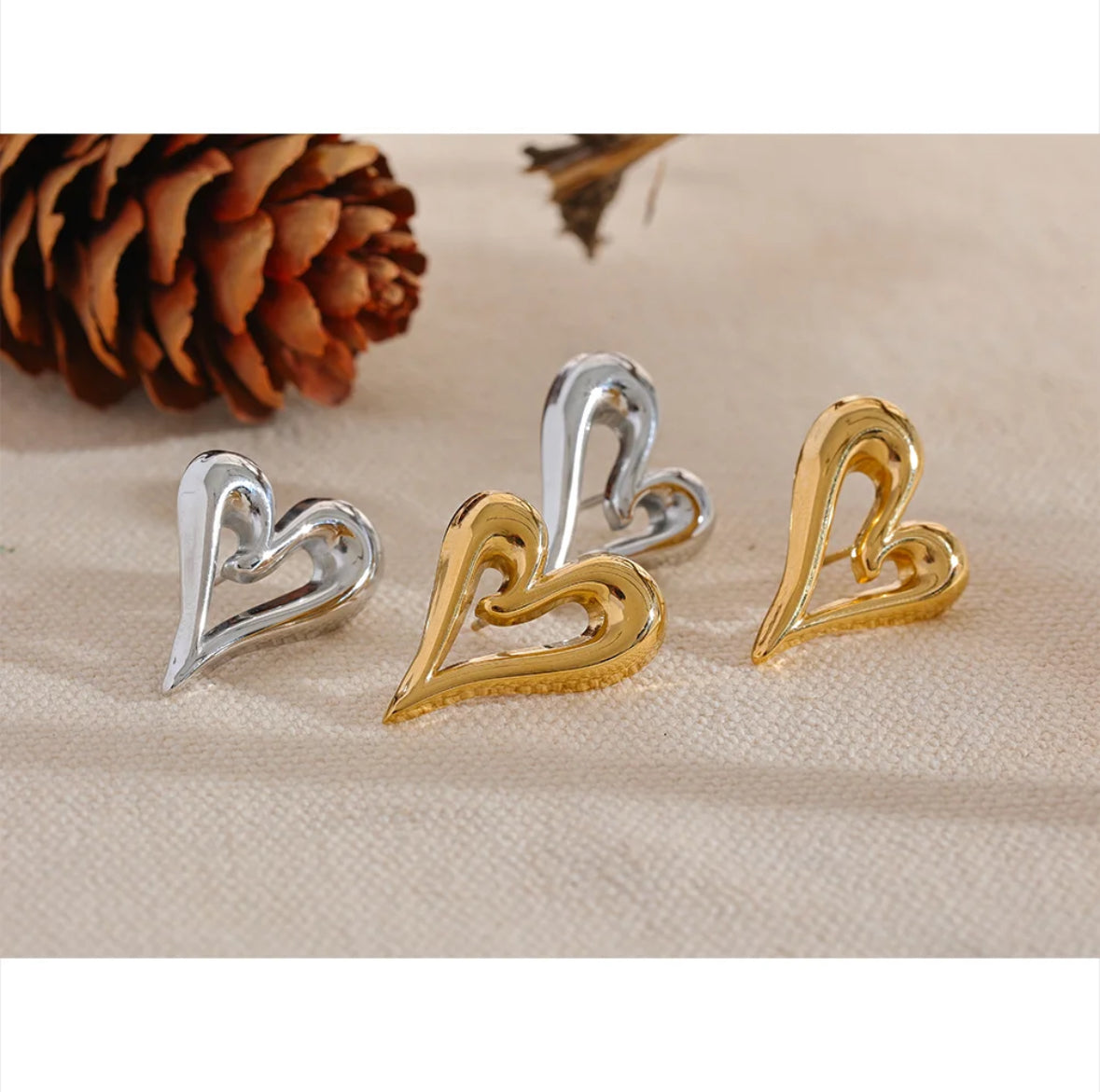 Ella Heart Earrings