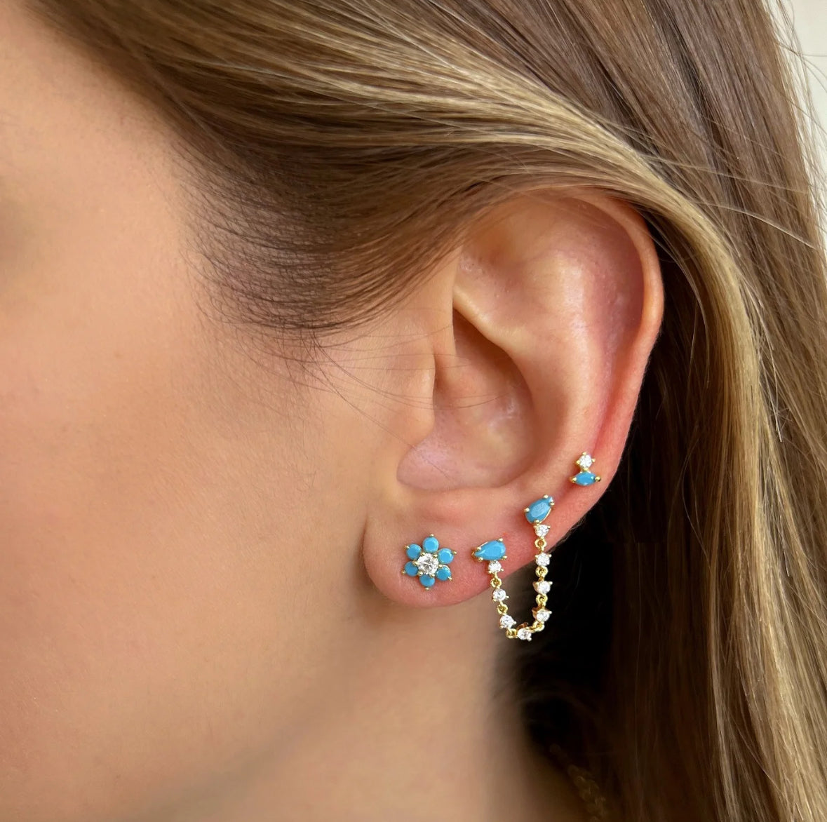 Water Drop Studs