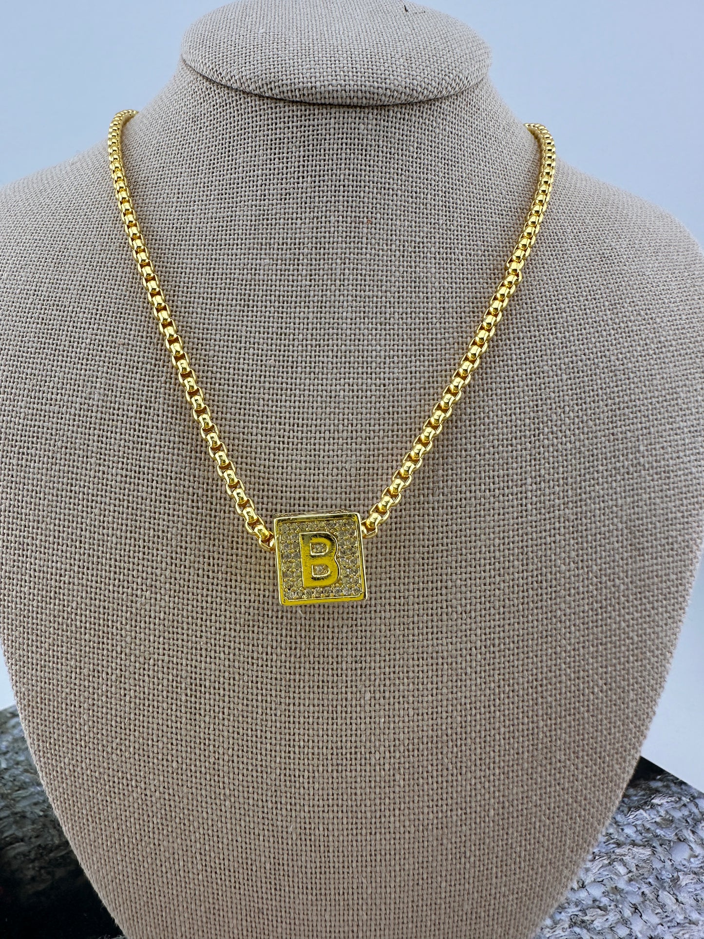 Zoe Initial Necklace