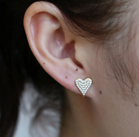 Mia Heart Studs