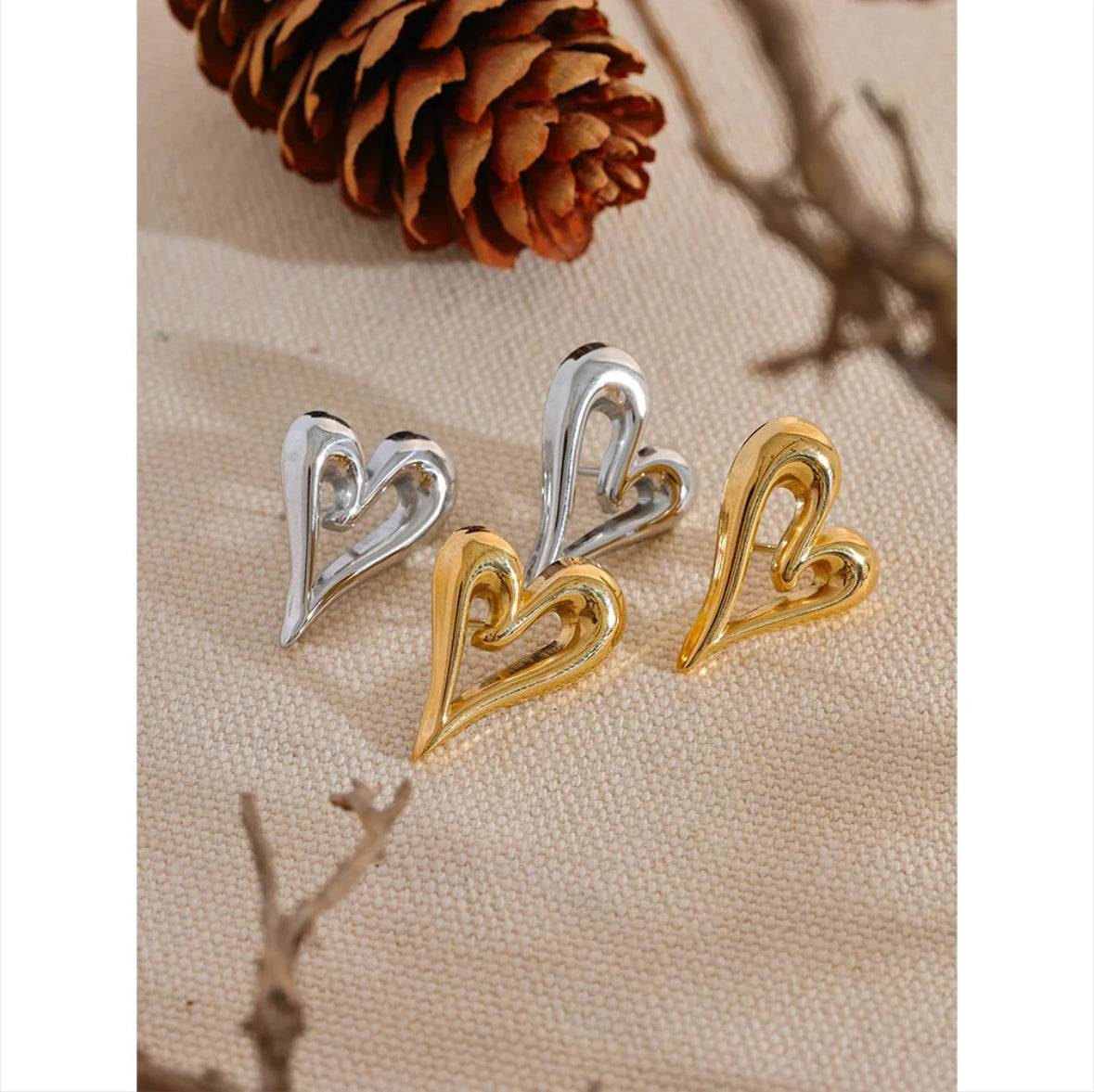 Ella Heart Earrings