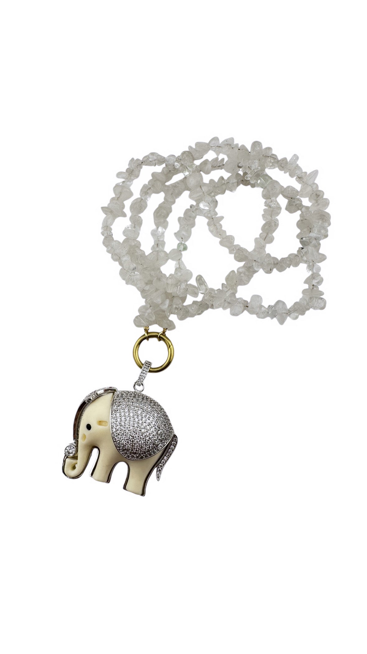 White Elephant Necklace