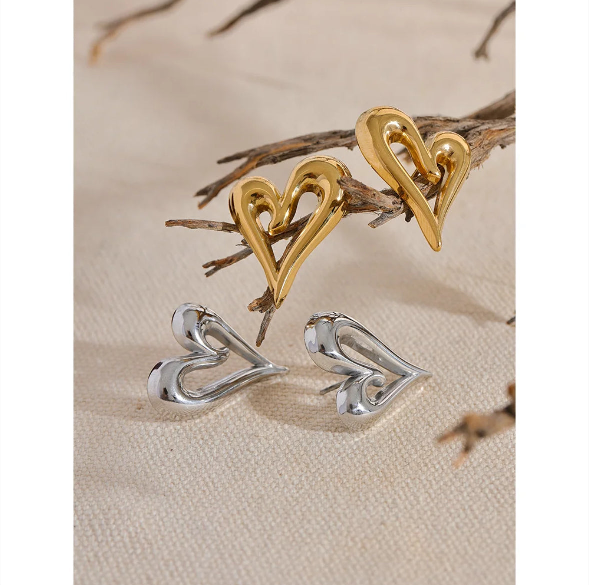 Ella Heart Earrings