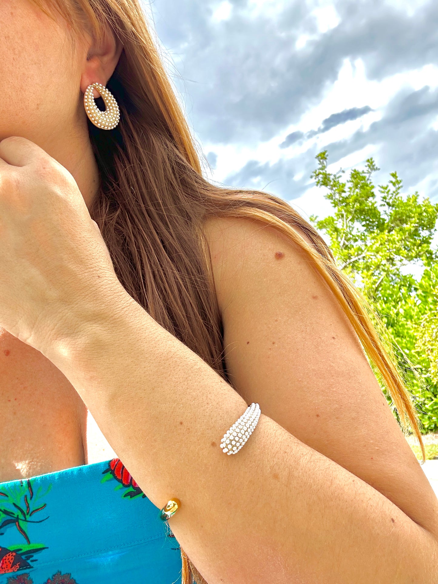 Lilian Pearls Cuff