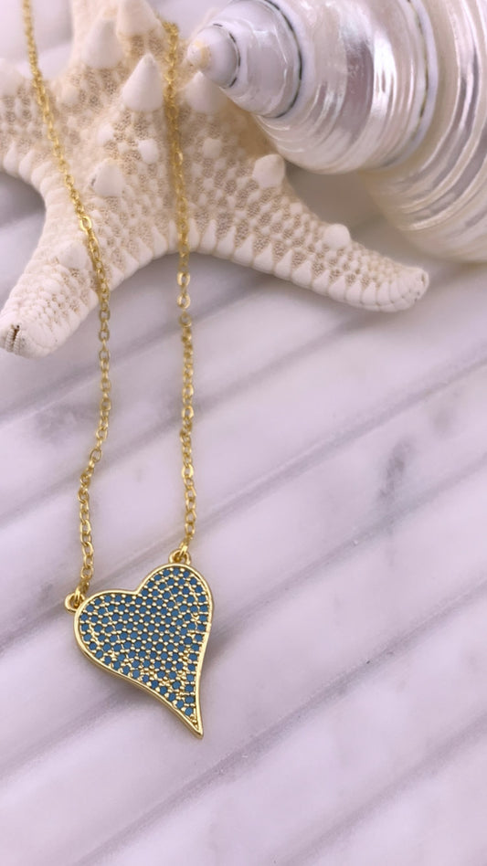 Lilly Heart Necklace