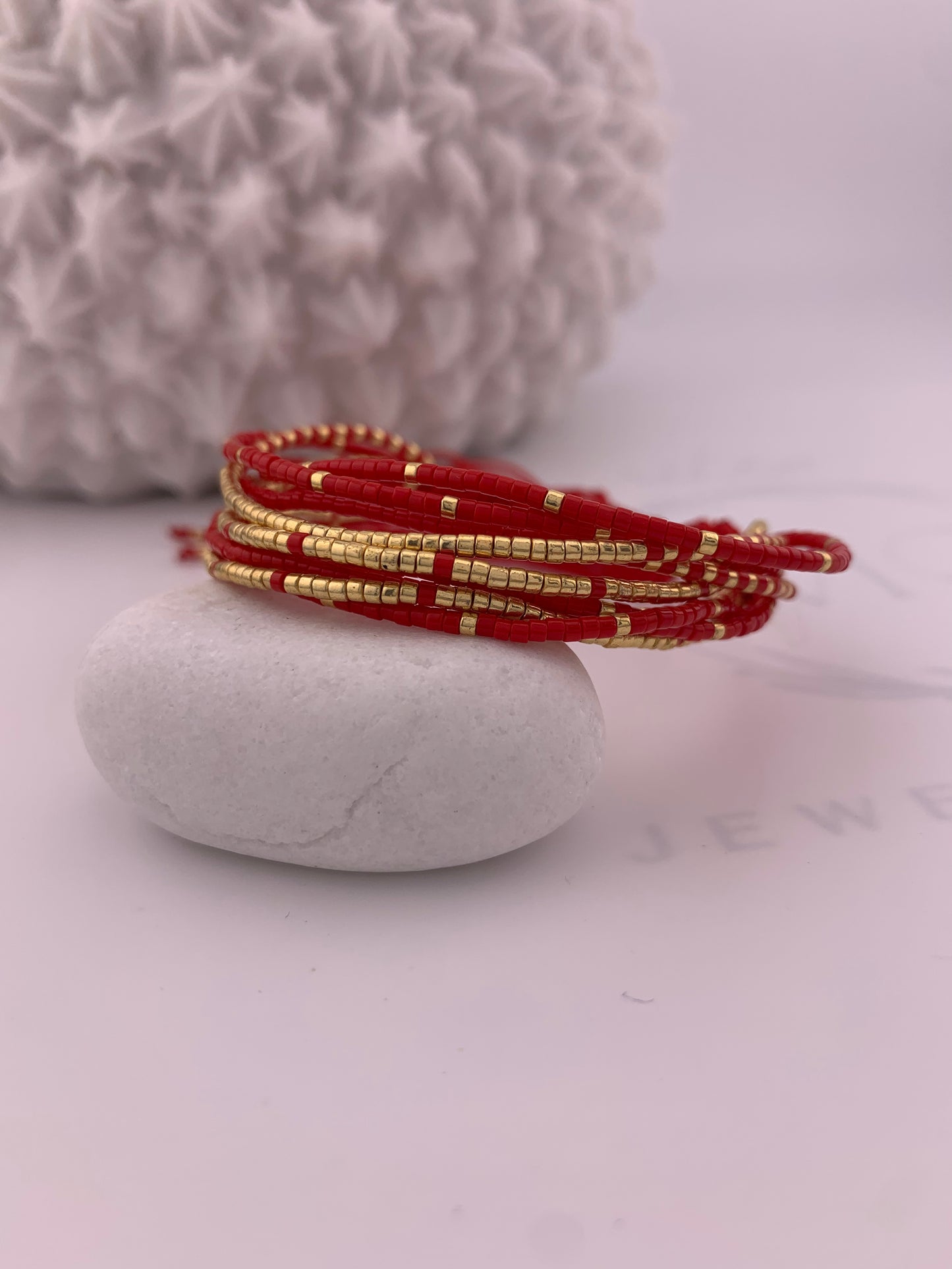 Rosso Simmering Miyuki Bracelet