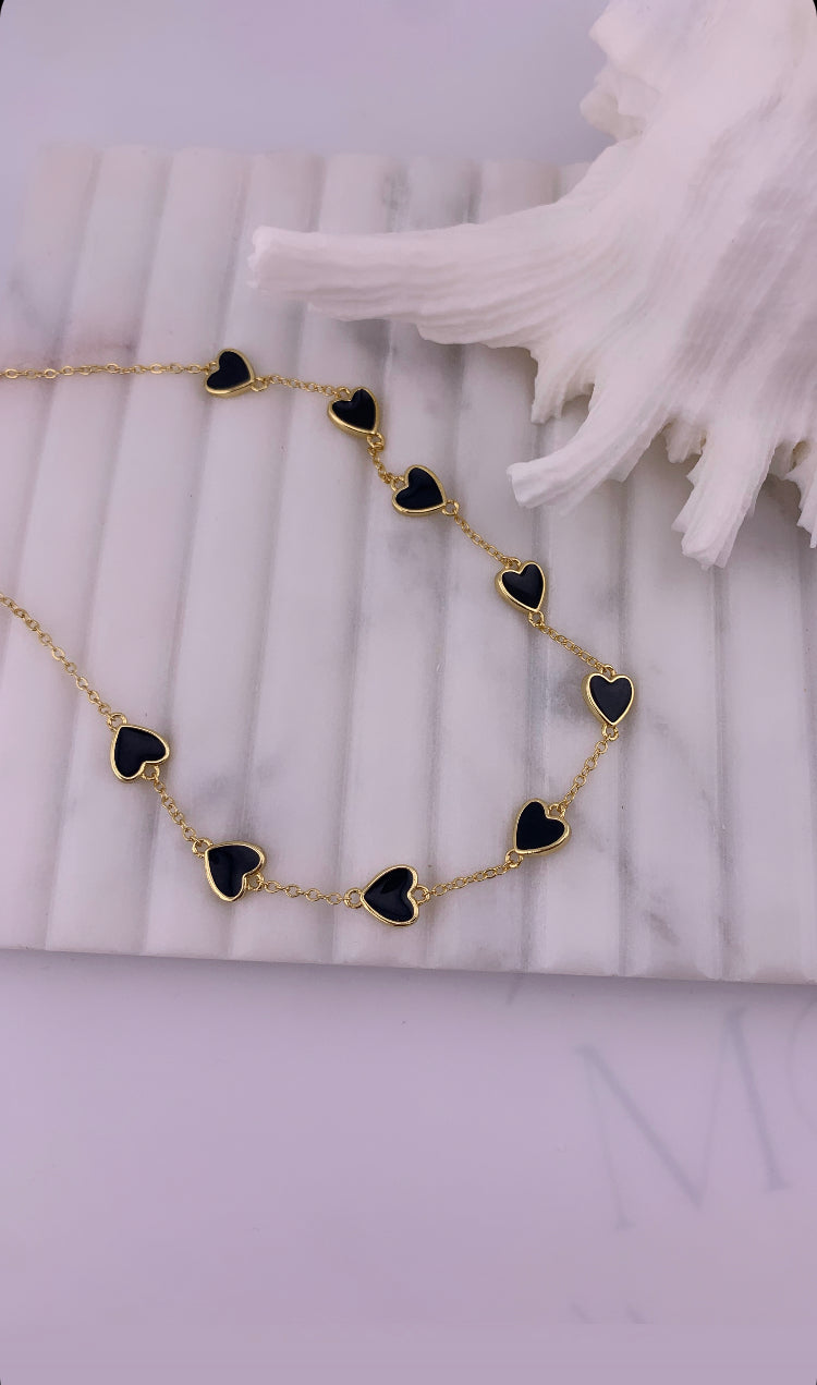 Black Heart Necklace