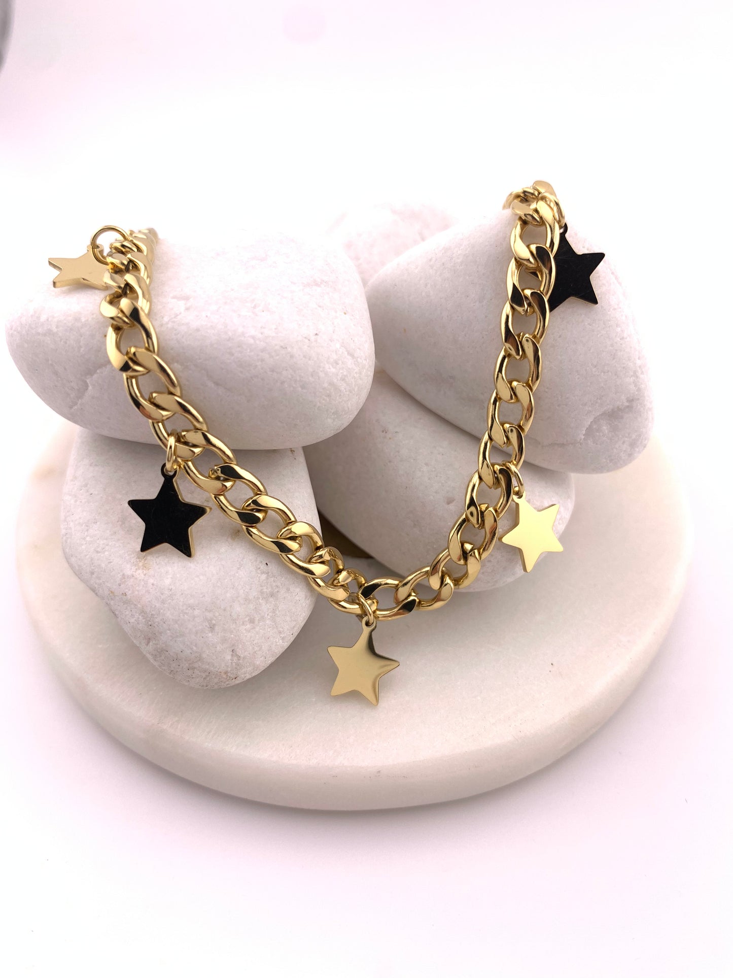 Cuban Chain Star Necklace